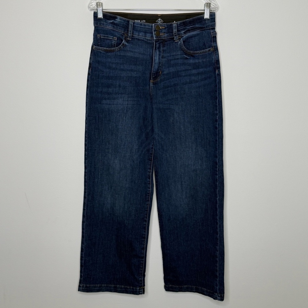 St. John's Bay Dark Wash Wide Leg Jeans - Picture 4 of 11